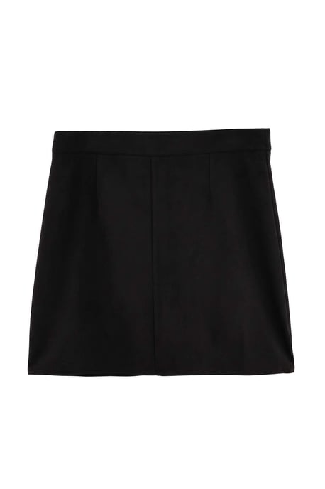 Trendyol Curve Damen Schwarz Einfarbig Kurz / Mini Große Größen Röcke - Image 2
