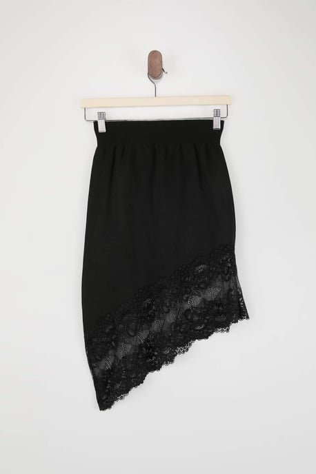 TRENDYOLMİLLA Damen Schwarz Einfarbig Kurz / Mini Bleistift Rock Röcke - Image 5