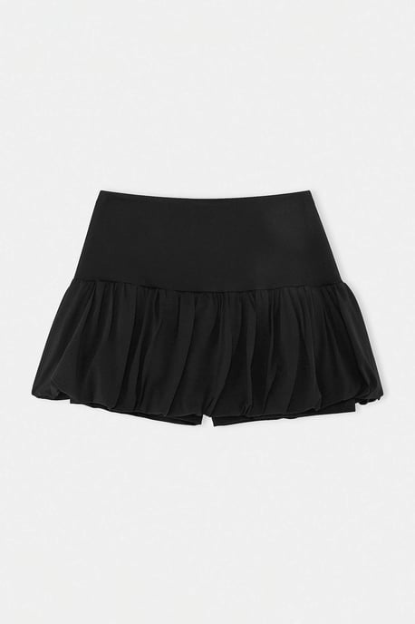 Trendyol Curve Damen Schwarz Einfarbig Kurz / Mini Große Größen Röcke - Image 3