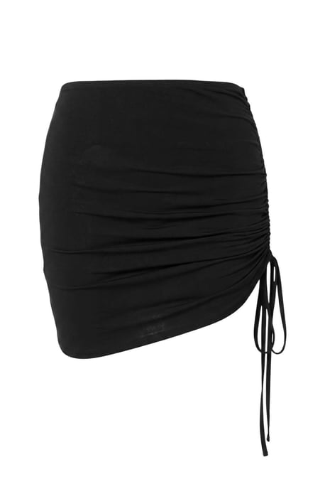 Trendyol Curve Damen Schwarz Einfarbig Kurz / Mini Große Größen Röcke - Image 3