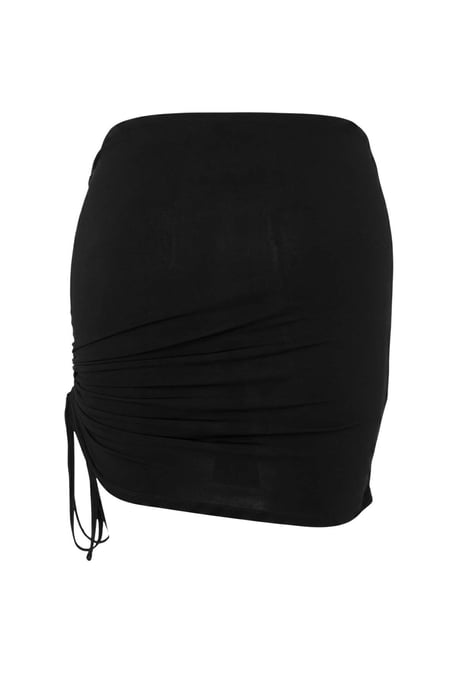 Trendyol Curve Damen Schwarz Einfarbig Kurz / Mini Große Größen Röcke - Image 5