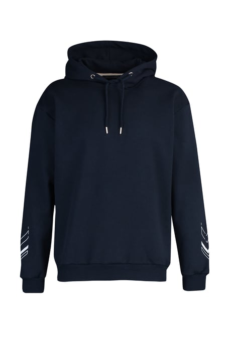 TRENDYOL MAN Herren Dunkelblau Slogan Lang Oversize Sweatshirts - Image 5