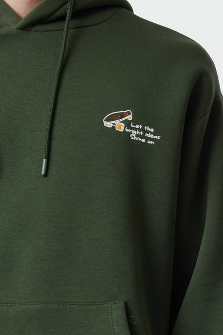 TRENDYOL MAN Herren Khaki Slogan Lang Oversize Sweatshirts - Image 2