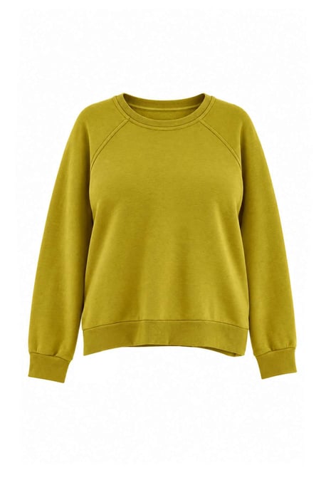 Trendyol Curve Damen Grün Einfarbig Lang Oversize Große Größen Sweatshirts - Image 1