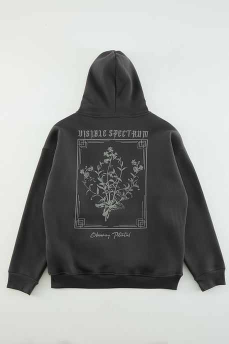 TRENDYOL MAN Herren Grau Geblümt Lang Oversize Sweatshirts - Image 2