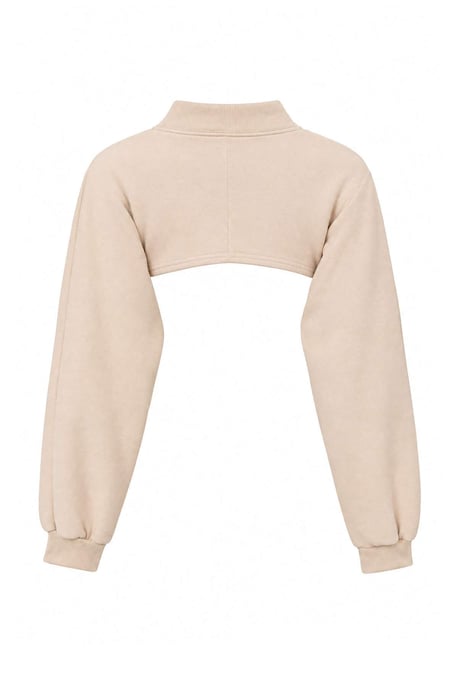 TRENDYOLMİLLA Damen Grau Einfarbig Lang Regular Fit Sweatshirts - Image 2