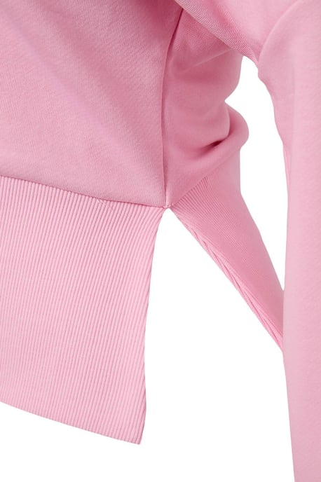 TRENDYOLMİLLA Damen Rosa Einfarbig 3/4-Arm Oversize Sweatshirts - Image 4
