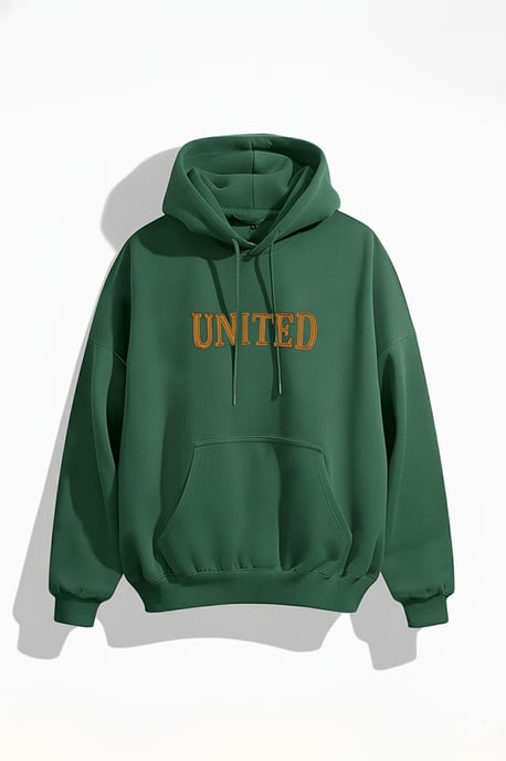 TRENDYOL MAN Unisex Grün Slogan Lang Oversize Große Größen Sweatshirts - Image 3