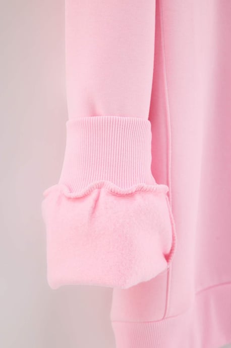 Trendyol Curve Damen Einfarbig Lang Oversize Große Größen Sweatshirts - Image 2