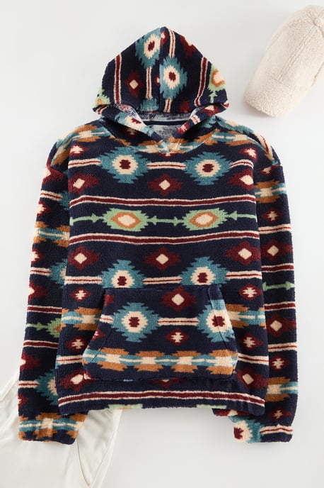 TRENDYOL MAN Unisex Dunkelblau Retro Lang Oversize Sweatshirts - Image 5