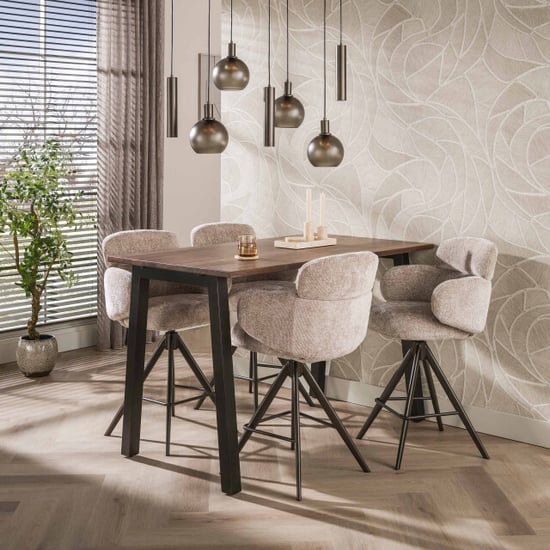 Hoyz Nero Barstuhl - 60x60x98 cm 2er-Set - Image 2