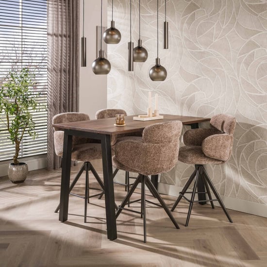 Hoyz Barhocker Nero – 60x60x98 cm, 2er-Set - Image 2
