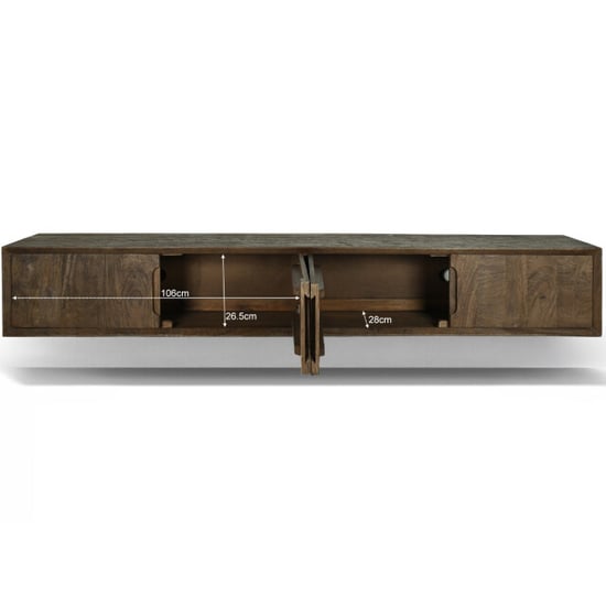 Livingfurn Cortez schwebendes TV-Möbel 35x220x33cm - Image 2