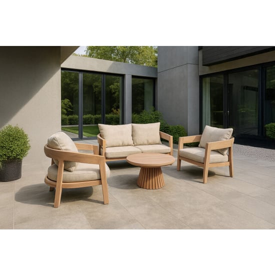 Livingfurn Bilbao Gartenmöbel-Set 80x148x68cm - Image 4