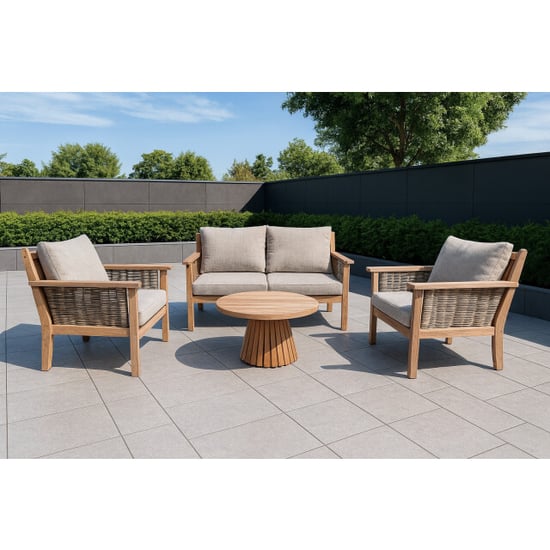Livingfurn Malaga Gartenmöbel-Set 97x138x88cm - Image 3
