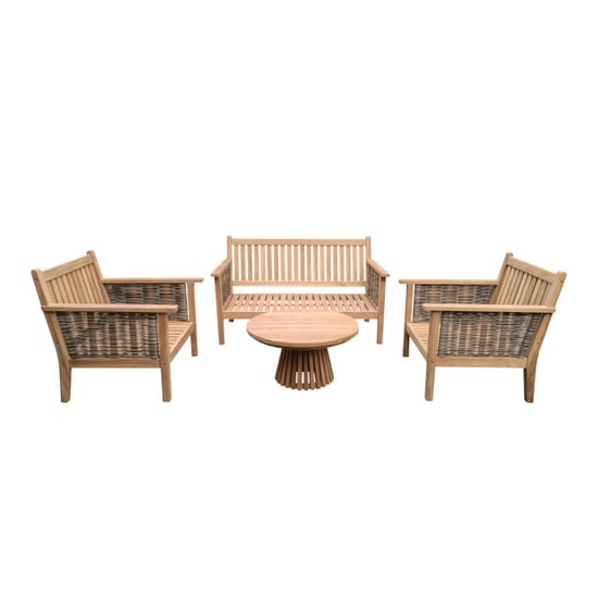 Livingfurn Malaga Gartenmöbel-Set 97x138x88cm - Image 5