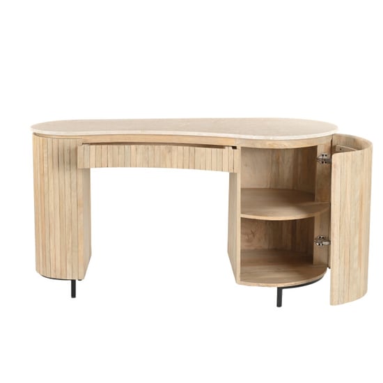 Brix Dexter Schreibtisch Natur Bottecino 60x136x80cm - Image 5
