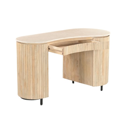 Brix Dexter Schreibtisch Natur Bottecino 60x136x80cm - Image 6