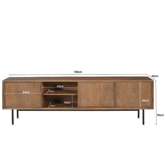 Livingfurn Ravenstein TV-Möbel 50x180x40cm - Image 6