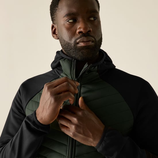 Regatta - "Andreson" Hybridjacke für Herren (Dunkel-Khaki/Schwarz) - Image 5