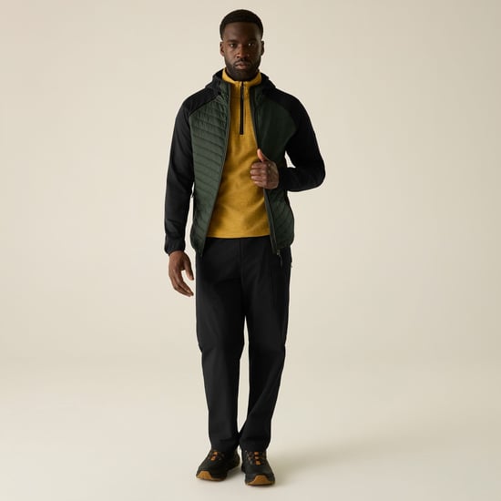 Regatta - "Andreson" Hybridjacke für Herren (Dunkel-Khaki/Schwarz) - Image 6