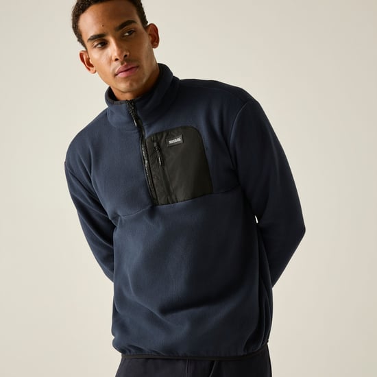 Regatta - "Frankie" Fleece-Oberteil für Herren, mit halbem Reißverschluss (Marine/Schwarz) - Image 5
