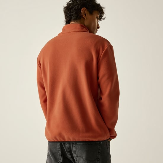 Regatta - "Frankie" Fleece-Oberteil für Herren, mit halbem Reißverschluss (Rooibos Tee/Schwarz) - Image 4