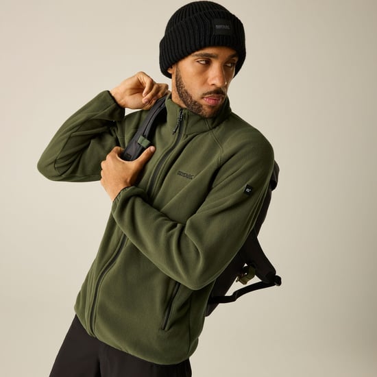 Regatta - "Hadfield" Fleecejacke Durchgehender Reißverschluss für Herren (Dunkel-Khaki) - Image 1