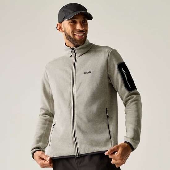 Regatta - "Newhill" Fleecejacke für Herren, Durchgehender Reißverschluss, meliert (Mondstrahl) - Image 6