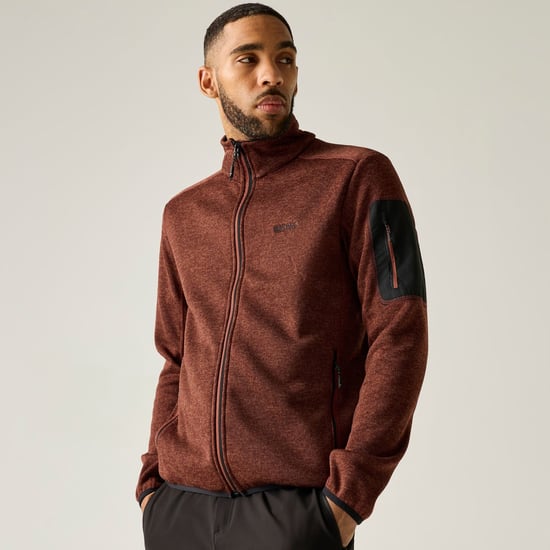 Regatta - "Newhill" Fleecejacke für Herren, Durchgehender Reißverschluss, meliert (Gebrannte Henna) - Image 4