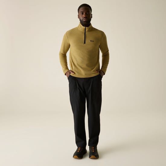 Regatta - "Thompson" Fleecejacke für Herren, mit halbem Reißverschluss, meliert (Holzbraun) - Image 6