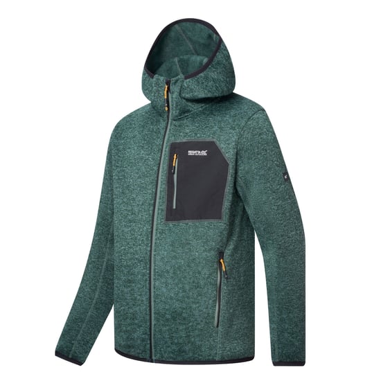 Regatta - "Newhill" Fleecejacke für Herren, Durchgehender Reißverschluss, meliert (Dunkelwaldgrün) - Image 4
