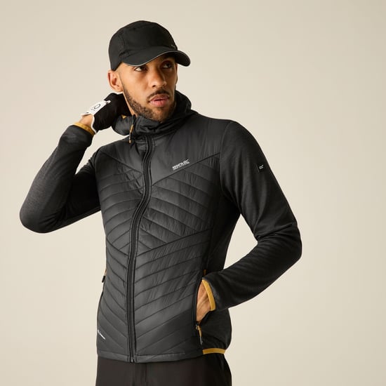 Regatta - "Andreson" Hybridjacke für Herren, meliert (Schwarz/Holzbraun) - Image 1