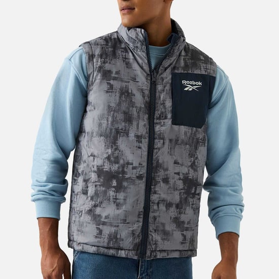 Reebok - Weste für Herren, wendbar (Batik Blau) - Image 3