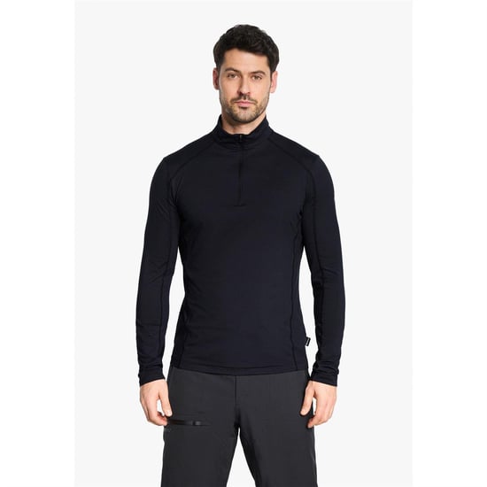 Ziener - "Jelano" Fleece-Oberteil für Herren, mit kurzem Reißverschluss (Schwarz) - Image 3