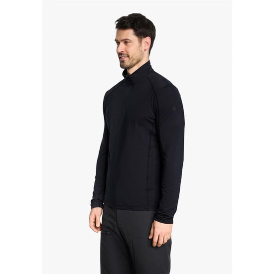 Ziener - "Jelano" Fleece-Oberteil für Herren, mit kurzem Reißverschluss (Schwarz) - Image 4