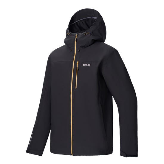 Regatta - "Birchdale II" Jacke, wasserfest für Herren (Schwarz/Holzbraun) - Image 4