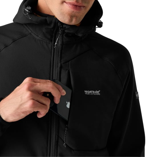 Regatta - "Ossek" Softshelljacke für Herren (Schwarz) - Image 4