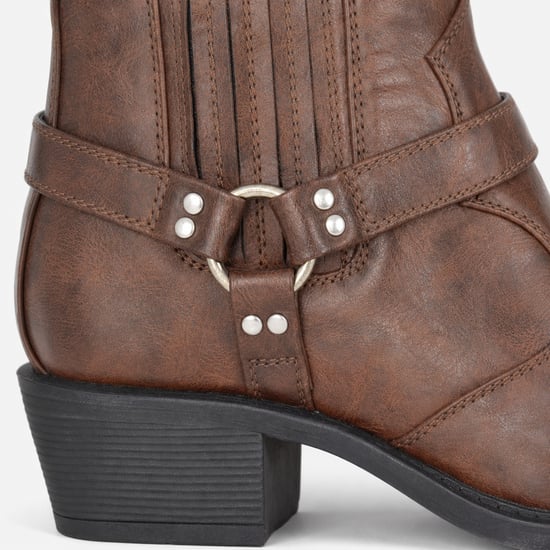 Us Brass Eastwood Herren-Cowboy- und Westernstiefel Braun Crazyhorse - Image 3