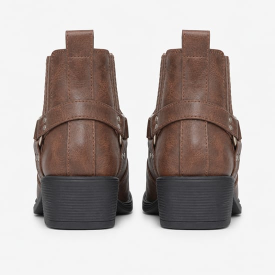 Us Brass Eastwood Herren-Cowboy- und Westernstiefel Braun Crazyhorse - Image 4