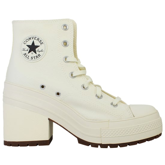 Converse Chuck 70 De Luxe Heel Hi Unisex Sneaker in Offwhite - Image 2