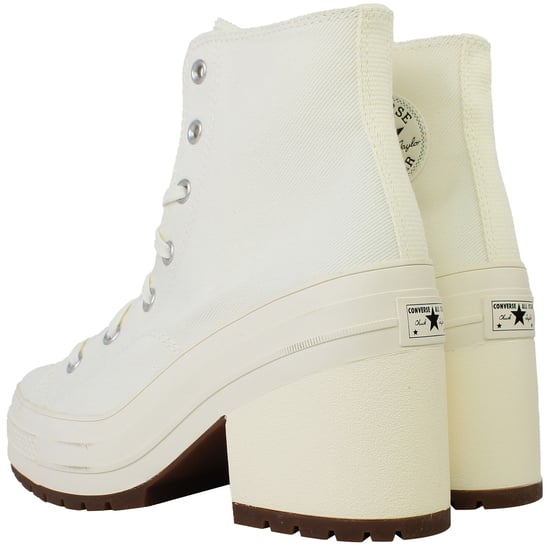 Converse Chuck 70 De Luxe Heel Hi Unisex Sneaker in Offwhite - Image 4