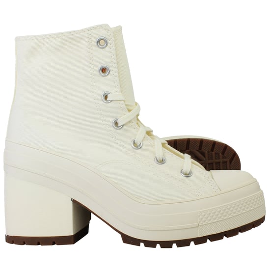 Converse Chuck 70 De Luxe Heel Hi Unisex Sneaker in Offwhite - Image 5