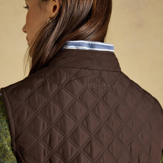 Joules Minx Damen-Steppweste Schokoladenbraun - Image 2