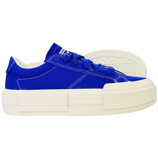 Converse Cruise OX Unisex Blaue Leinenschuhe - Image 4
