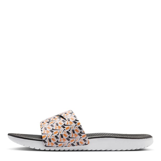 Nike Kawa Slide Aop für Jungen in Weiß/Schwarz - Image 2
