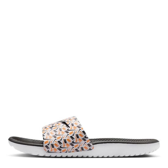 Nike Kawa Slide Aop für Jungen in Weiß/Schwarz - Image 5