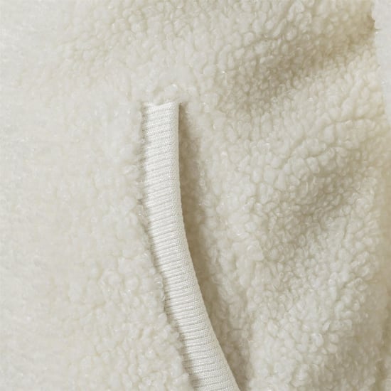 Minoti Baseballjacke für Mädchen mit Druckknopfverschluss in Cremeweiß - Image 5