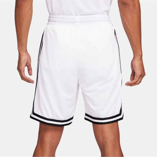 Nike Herren Dna Dri Fit 8 Basketballshorts in Weiß/Schwarz - Image 2