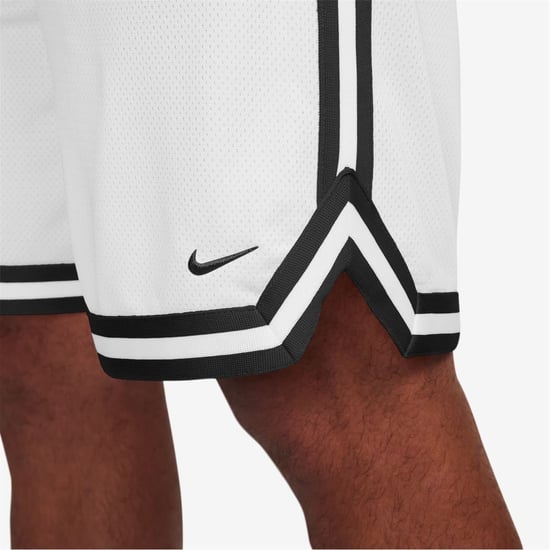 Nike Herren Dna Dri Fit 8 Basketballshorts in Weiß/Schwarz - Image 4